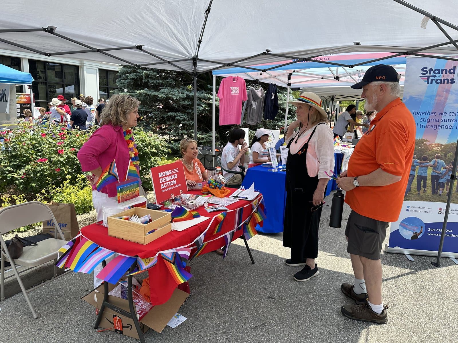 Michelle White volunteering with Moms Demand Action at a community event
